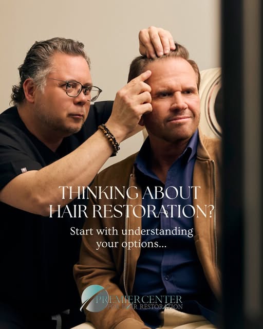 Thinking about hair restoration? Start with a conversation.

At Premier, we take a personalized appr