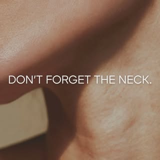 Your skincare shouldn't stop at your jawline. 

The neck is often overlooked when it comes to a skin