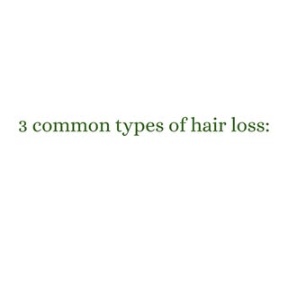 Unsure what's causing your hair loss? 

Here are the 3 most common forms we see in clinic. Understan