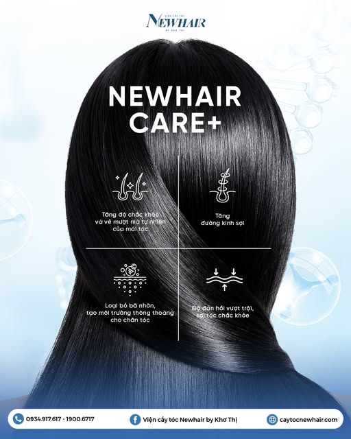 ✨ ĐÁNH THỨC SỨC SỐNG MÁI TÓC NEWHAIR CARE+ 

Một mái tóc đẹp không chỉ dừng lại ở độ dày, mà là khi 