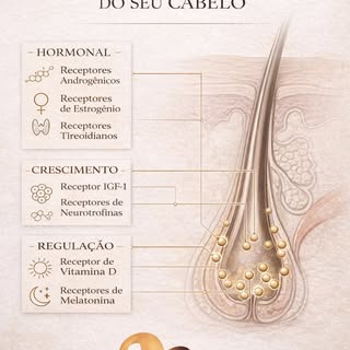 Seu cabelo não é apenas um fio.
Ele é um órgão inteligente.

Os folículos capilares são estruturas a