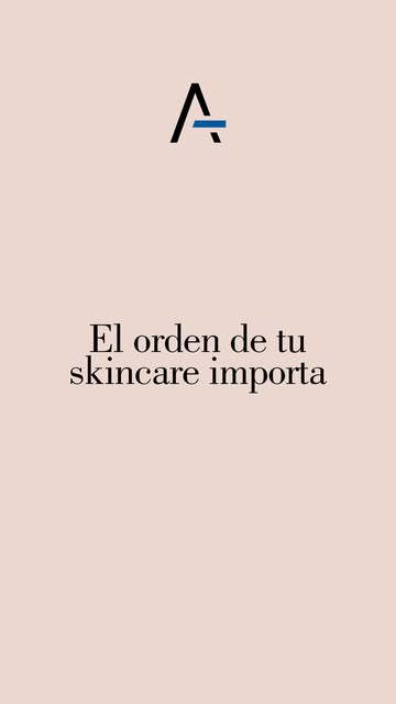 ¿Usas muchos productos pero tu piel no mejora? 
👉🏼El problema puede ser el orden. 

La Dra. Belmar