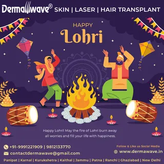 🔥 Happy Lohri from Dermawave! 🔥
May this Lohri bring warmth, joy, and new beginnings into your lif