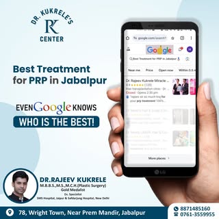 Best Treatment for PRP in Jabalpur
:
:
:
:
WRIGHT TOWN EXT.  PREM MANDIR ROAD, NEAR ARUN DAIRY, JABA
