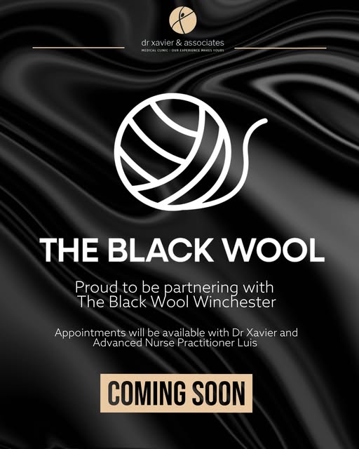 We’re delighted to announce a new partnership with The Black Wool Winchester. 

Appointments with Dr