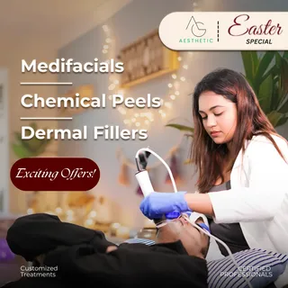This Easter, elevate your glow at Aesthetic Grandeur Clinic. Where luxury meets expertise — just lik