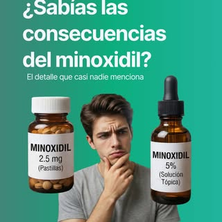 💊 ¿Qué pasaría si tomo minoxidil?
🤔 Muchas personas buscan efectos secundarios del minoxidil sin s