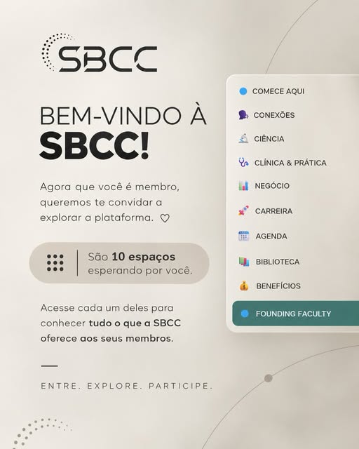 Seja muito bem-vindo à SBCC! 

A partir de agora, você faz parte de uma comunidade criada para conec