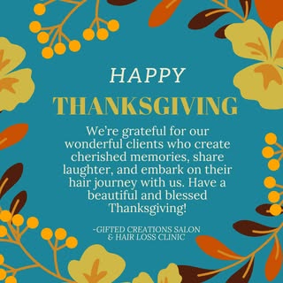 🍁 Happy Thanksgiving from Gifted Creations! 🍁

We are incredibly grateful for our wonderful client