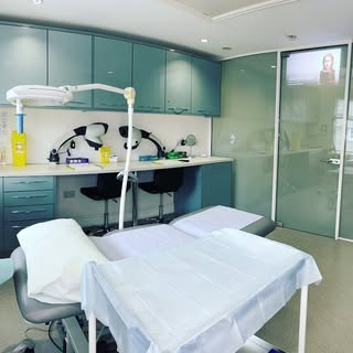 One of our clinic rooms set up and ready for our next patient. We try to make surgeries days and com