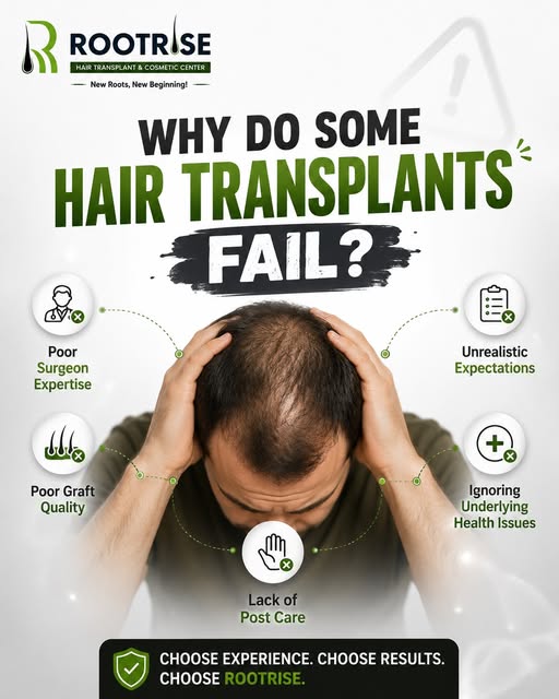 ⚠️ Why do some hair transplants fail?

A successful hair transplant depends on more than just the pr