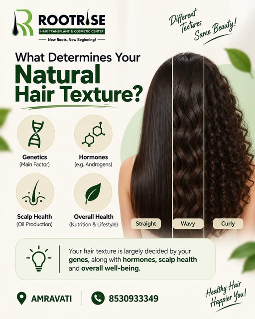 What determines your natural hair texture? 🧬

Straight, wavy or curly — have you ever wondered why 