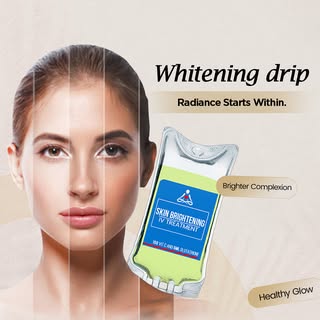 Glow from within and let your skin shine. ✨

Our Whitening Drip treatment helps support brighter, fr