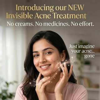 Introducing our NEW Invisible Acne Treatment ✨
No creams. No medicines. No effort.

Just imagine you