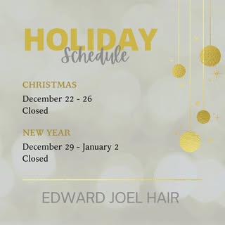 Don't miss out on Holiday hair!