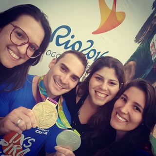 Tietando o Zanetinho!!!! #rio2016🇧🇷 #homesweethome #faltouajo