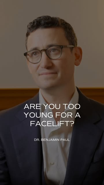 Younger doesn’t automatically mean too early for a facelift.

For the right patient, candidacy comes