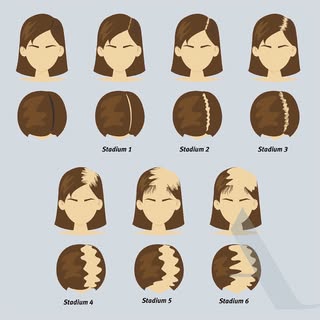 Haarausfall bei Frauen?

Das so genannte Ludwig-Schema unterteilt den androgenetischen Haarausfall d