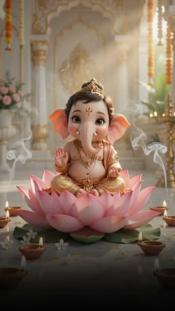 Wishing you and your family a joyful and blessed ganesh chaturthi. 🌺
May lord ganesha bring happine