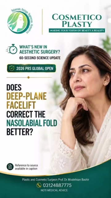Does a deep-plane facelift improve the nasolabial fold more effectively? A 2026 critical review in P
