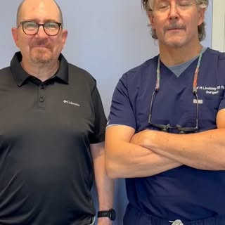 Fresh look, fresh confidence! 😎 Steve is loving his new mustache after his procedure with Dr. Linds