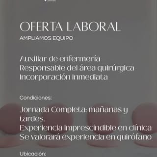 AMPLIAMOS NUESTRO EQUIPO💼
Envíanos tu CV por email: murcia@clinicascame.com 
O en nuestro buzón de 