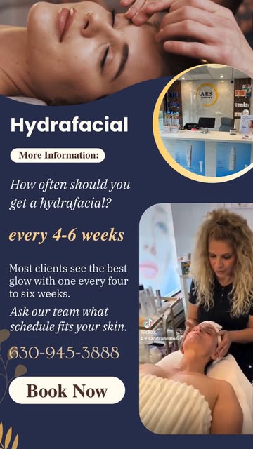 How often should you get a HydraFacial? ✨
For many clients, a HydraFacial every 4–6 weeks can be a g