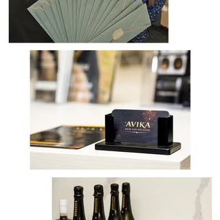 We know how to parrrty at AVIKA Hair and Wellness! Lots of free prizes given out, gourmet pizza from