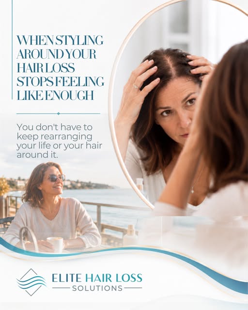 Sometimes Hair Loss changes the way you style your hair before it changes anything else.

You may sw