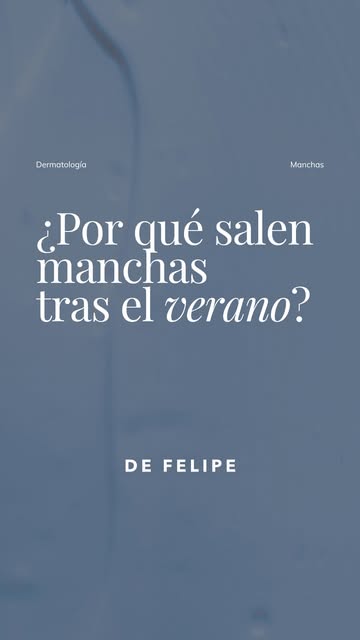 🌿¿Nuevas manchas después del verano? No todas significan lo mismo. 

Las manchas que ves hoy pueden