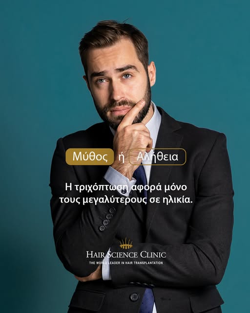 Κι όμως.

👉Ένας στους πέντε άνδρες εμφανίζει έντονη τριχόπτωση πριν τα 25 του χρόνια.

👉Δύο στους 