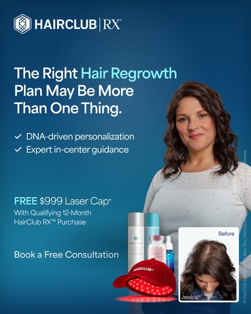 HairClub RX™ by Bosley HairClub brings MORE together 👇

📍DNA-driven personalization
📍Prescription