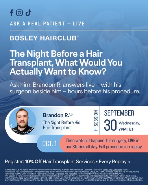 The night before a hair transplant, what would you actually want to know? 🤔

Not the version you’d 