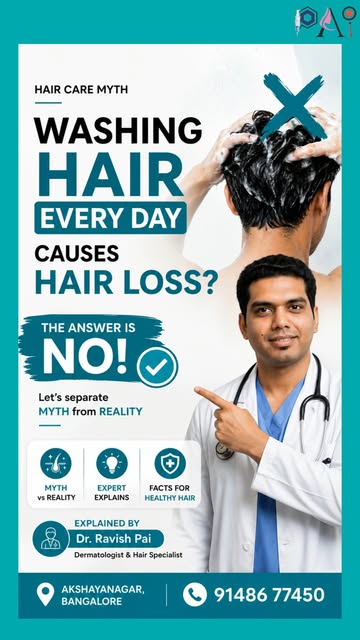 🚿 Does washing your hair every day cause hair loss? The answer is No!

This is one of the most comm
