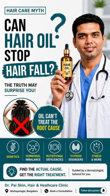 Can hair oil stop hair fall? It's one of the biggest hair care myths.

Hair oil can help keep your h