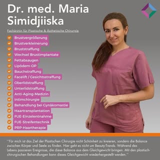 „Für mich ist das Ziel der Plastischen Chirurgie nicht Schönheit zu kreieren, sondern die Balance zw