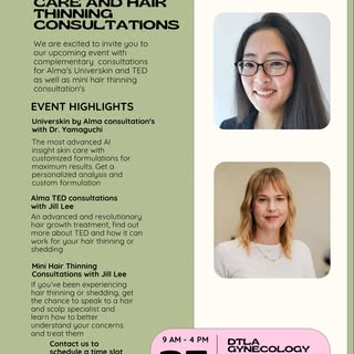 I am joining @dtla_gyn for a special one day event! 
Dr. Yamaguchi will be doing consultations for @