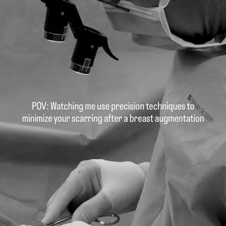 Exceptional breast augmentation results require precision ✨🍒 Taking the extra time in the operating