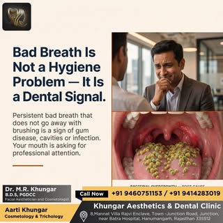 Persistent bad breath that does not clear with brushing is often more than a hygiene issue. It can b