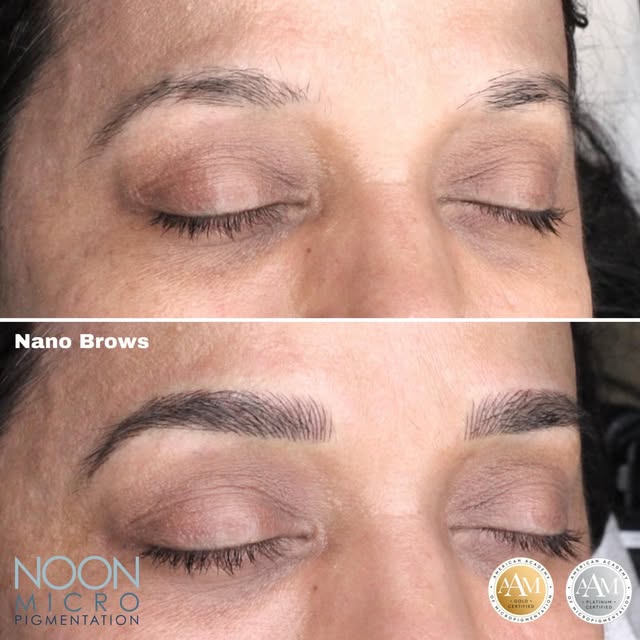 [Nano Brows]
⭐️⭐️⭐️⭐️⭐️
 ***Healed results can vary per individual.
.
.
Book an appointment today wi
