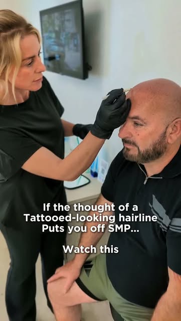 If the thought of a tattooed-looking hairline is what’s putting you off SMP… watch this reel 👀

Bec