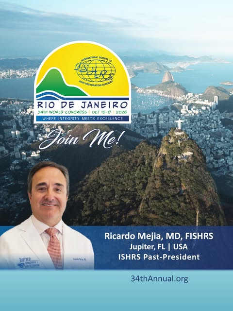 Dr. Ricardo Mejia is heading to Rio de Janeiro for the ISHRS 34th World Congress. As you may be awar