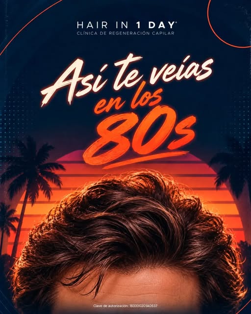 En los 80's tenías otro look, otro peinado y quizá bastante más cabello. 😎📼

No puedes regresar a 