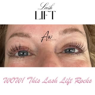 😍 Wow! This Lash Lift Rocks !!!! Ask for Ashley from Aesthetic Studio if you want to "Rock" your br