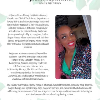 Welcome ♥️ Meet the owner of The J.Sarne’ Experience, I truly hope that you find great education and