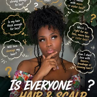 I’m curious!!🧐 And I want to hear from you.

💭 Do you think everyone is a good candidate for locs,
