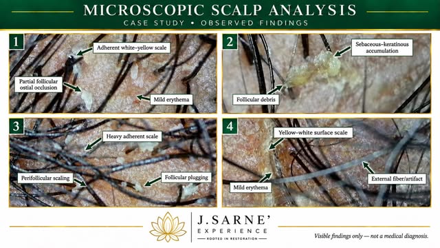 What looks like “just a little flaking” to the naked eye can reveal much more under magnification. �