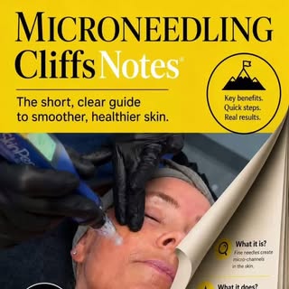 Microneedling - the CliffsNotes version. (Did we just date ourselves? 🤍)

No 300-page textbook. No 