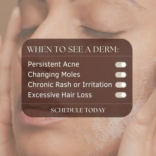 Don’t ignore what your skin and hair are telling you…

Here are 4 signs it’s time to see a dermatolo