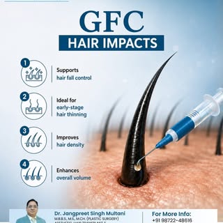 Give your hair the care it deserves with GFC (Growth Factor Concentrate) Therapy – an advanced, non-